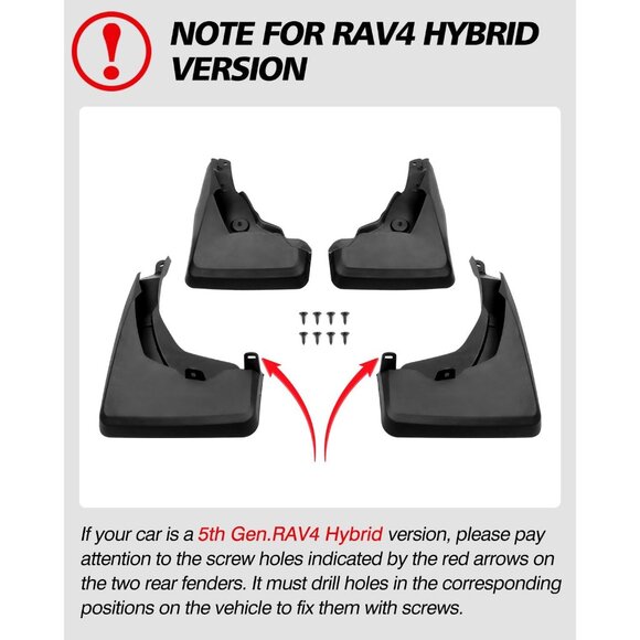 Custom Fit for Mud Flaps Toyota 2025 2024 2023 2022 2021 2020 2019 Splash Guards - Picture 2 of 7